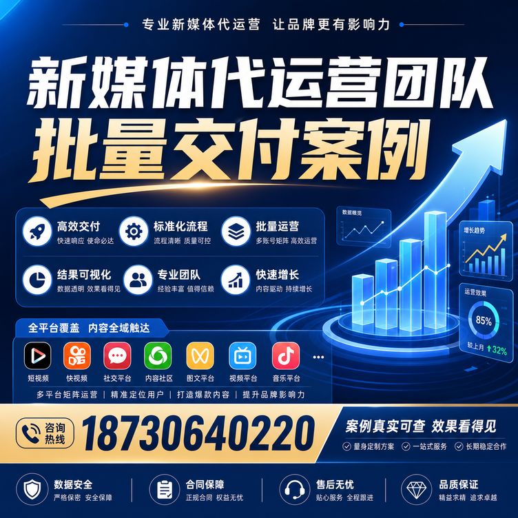 玉溪代运营公司多客户账号批量高效交付案例